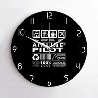 Thumbnail for Airline Pilot Label Wall Clock - view 2