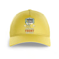 Thumbnail for Hangar Chair Front Row Seat design on yellow printed hat