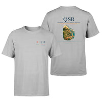 Thumbnail for Salerno Costa d'Amalfi Airport (QSR) design printed on light gray double-side t-shirt