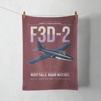 Thumbnail for F3D-2 Skyknight design on dark red towel