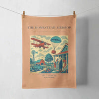 Thumbnail for VINTAGE G4199 - The Homestead Airdrop - Designed Towels design on orange