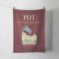 Thumbnail for Eastern Oregon Regional Airport (PDT) design on dark red towel
