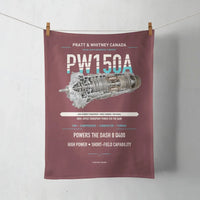Thumbnail for PW150A design on dark red towel