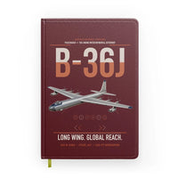 Thumbnail for B-36J Peacemaker design on dark red notebook