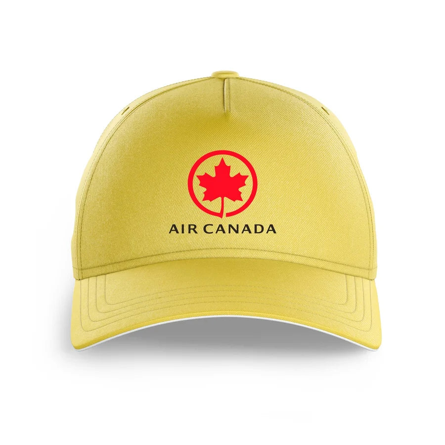 Air Canada logo printed on yellow cap