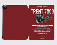Thumbnail for TRENT 7000 design on dark red ipad tablet case