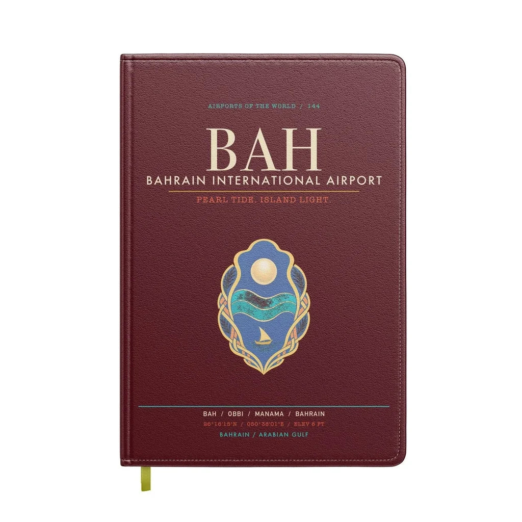 Bahrain International Airport BAH - Island Pearl Current - Dark Red