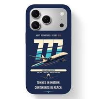 Thumbnail for Boeing 777F design on navy blue magsafe iphone case