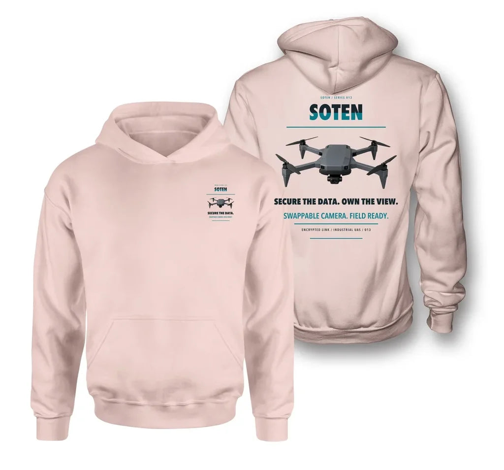 ACSL SOTEN design on pink hoodie