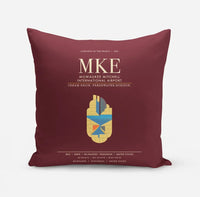 Thumbnail for Milwaukee Mitchell International Airport MKE - Dark Red