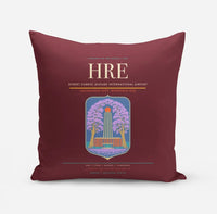 Thumbnail for Robert Gabriel Mugabe International Airport (HRE) design on dark red pillow