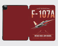 Thumbnail for F-107A Ultra Sabre design on dark red ipad tablet case