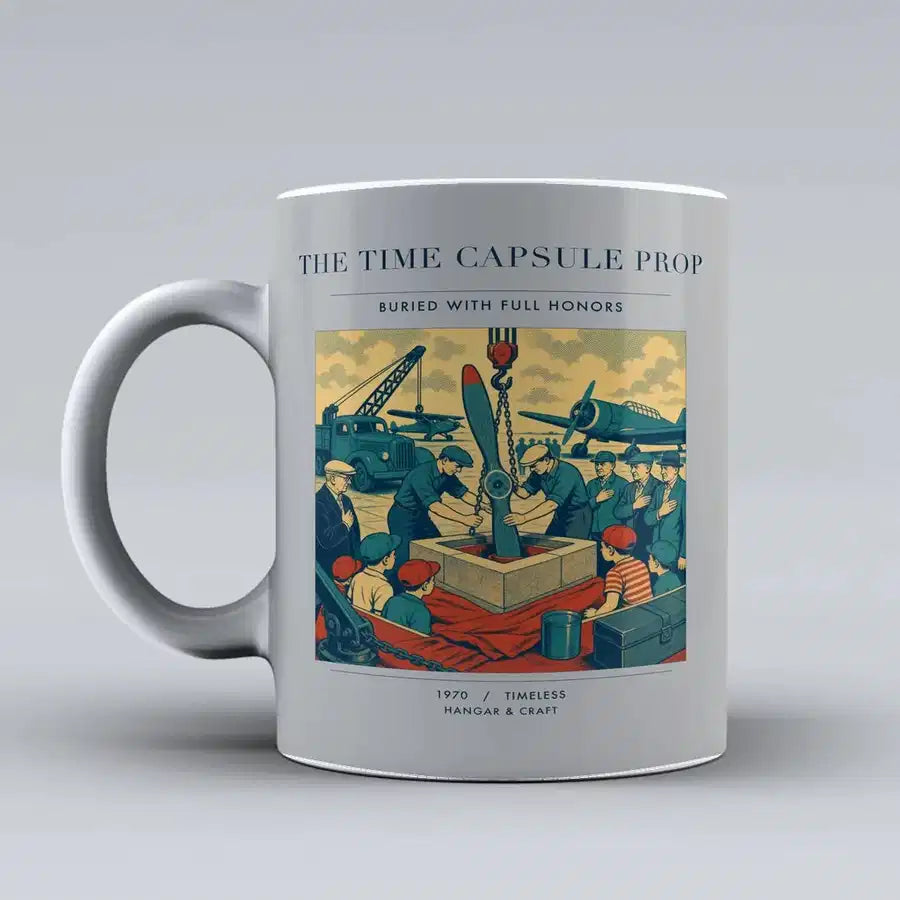 VINTAGE G4428 - The Time Capsule Prop - Ceramic Mug design on lightgray