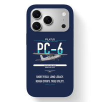 Thumbnail for Pilatus PC-6 Porter design on navy blue magsafe iphone case, for iPhone 17 Pro