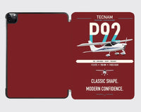 Thumbnail for Tecnam P92 Echo MkII design on dark red ipad tablet case