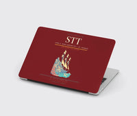 Thumbnail for Cyril E. King Airport (STT) design on dark red MacBook case