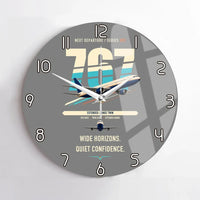 Thumbnail for Boeing 767-300ER design on gray no frame wall clock