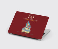 Thumbnail for Fairbanks International Airport (FAI) design on dark red MacBook case