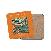 Thumbnail for The Pearl Route - Designed Coasters design on orange 1-piece