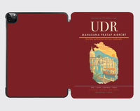 Thumbnail for Maharana Pratap Airport (UDR) design on dark red ipad tablet case