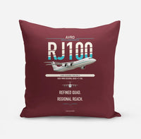 Thumbnail for Avro RJ100 design on dark red pillow