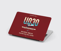 Thumbnail for Airbus U030 Flexrotor design on dark red MacBook case