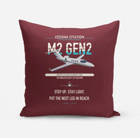 Thumbnail for Cessna Citation M2 Gen2 design on dark red pillow