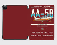 Thumbnail for Grumman American AA-5B Tiger design on dark red ipad tablet case