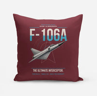 Thumbnail for F-106A Delta Dart design on dark red pillow