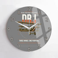 Thumbnail for Fokker Dr.I design on gray no frame wall clock