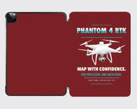 Thumbnail for DJI Phantom 4 RTK design on dark red ipad tablet case