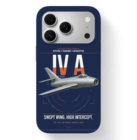Thumbnail for Dassault Mystère IV A design on navy blue magsafe iphone case, for iPhone 17 Pro