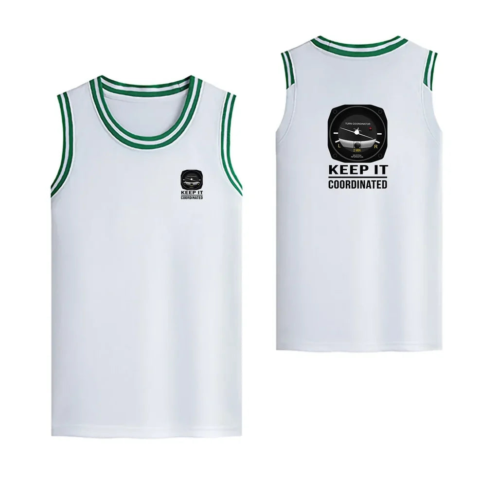 Keep It Coordinated Designed Basketball Style Sports Tank Tops - view 12