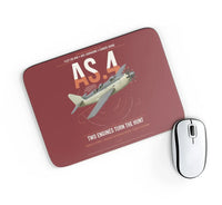 Thumbnail for Fairey Gannet AS.4 design on dark red rectangle mouse pad