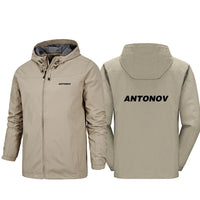 Thumbnail for Antonov & Text Designed Rain Jackets & Windbreakers - view 12