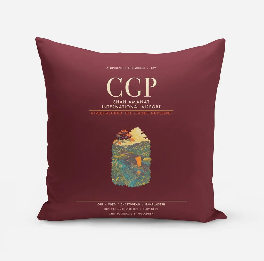 Shah Amanat International Airport Chattogram CGP - Dark Red