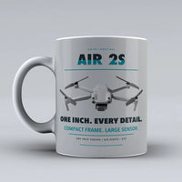 Thumbnail for Air 2S Mug design on light gray dji