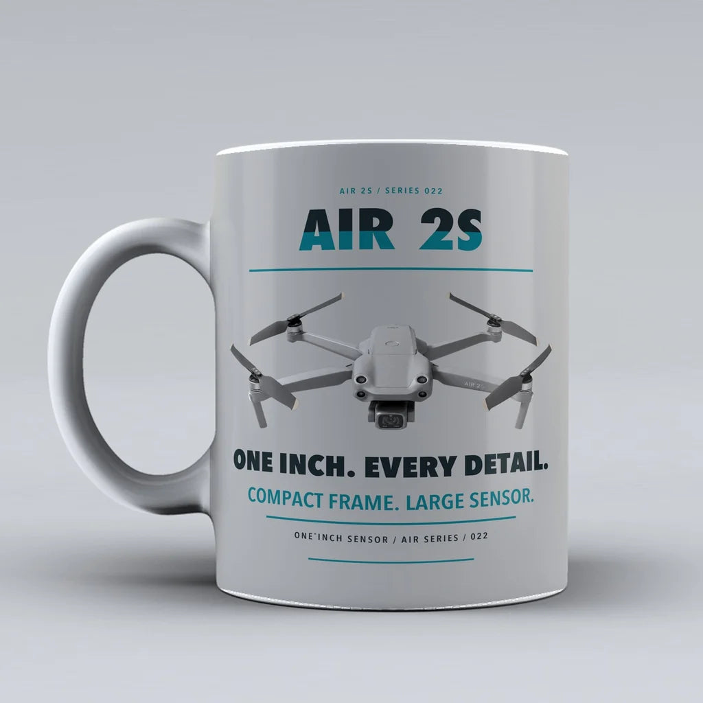 Air 2S Mug design on light gray dji