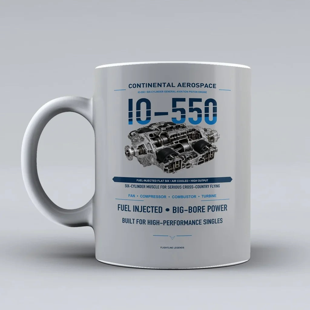 Mug design on light gray io 550