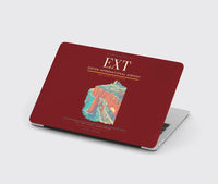 Thumbnail for Exeter International Airport (EXT) design on dark red MacBook case