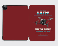 Thumbnail for DJI FPV design on dark red ipad tablet case