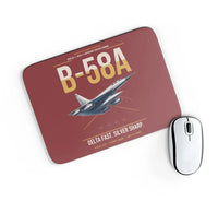 Thumbnail for B-58A Hustler design on dark red rectangle mouse pad