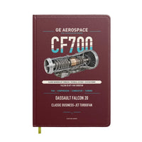 Thumbnail for CF700 design on dark red notebook