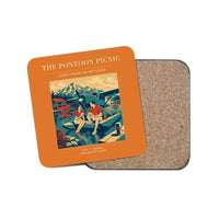Thumbnail for The Pontoon Picnic - Designed Coasters design on orange 1-piece