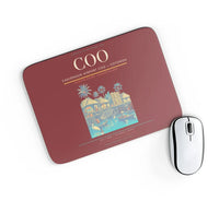 Thumbnail for Cadjehoun Airport (COO) design on dark red rectangle mouse pad