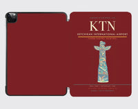Thumbnail for Ketchikan International Airport (KTN) design on dark red ipad tablet case