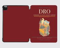 Thumbnail for Durango–La Plata County Airport (DRO) design on dark red ipad tablet case