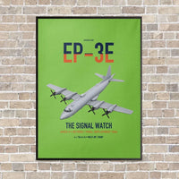 Thumbnail for EP-3E ARIES II vertical canvas print - framed - light green background