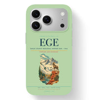Thumbnail for Vail Airport (EGE) design on light green iPhone 17 Pro MagSafe case