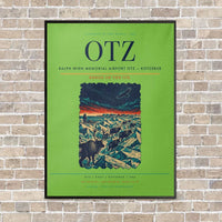 Thumbnail for Ralph Wien Memorial Airport OTZ — Kotzebue vertical canvas print - framed - light green background